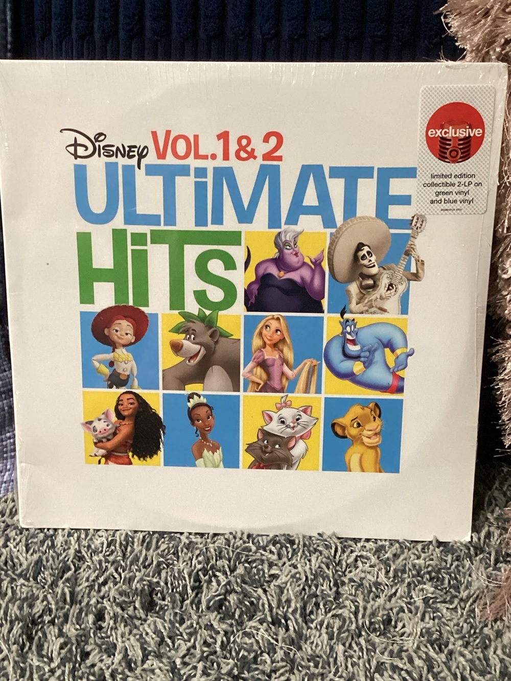 New Seal Disney Vol . 1 &2 Untimate Hits Vinyl 2 LP Collectble .